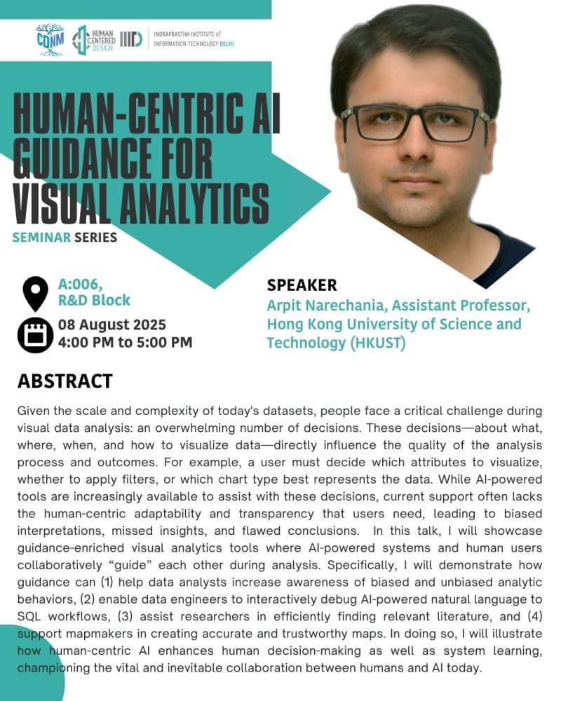 Seminar on Human-Centric AI Guidance for Visual Analytics cover image