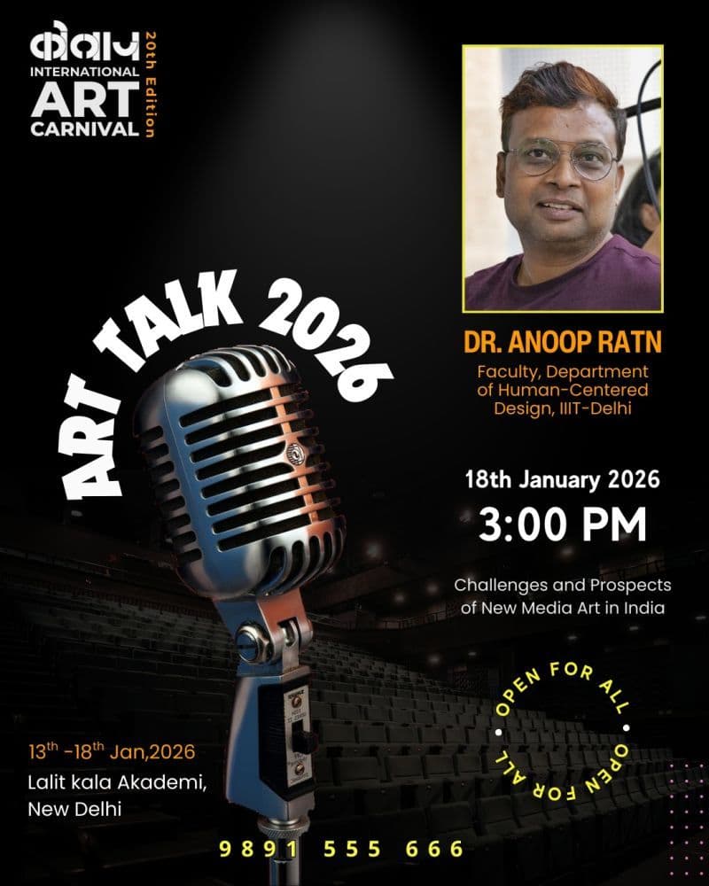 Dr. Anoop Ratn Art Talk at Collage International Art Carnival 2026 cover image